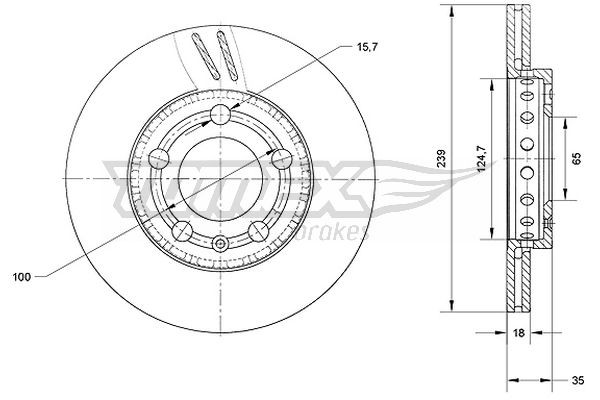 TOMEX Brakes Bremsscheibe